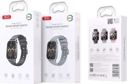 XO J10 Smartwatch with Heart Rate Monitor (Black) view 5
