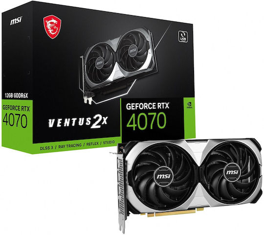MSI GeForce RTX 4070 12GB GDDR6X Ventus 2X 12G OC Graphics Card view 1