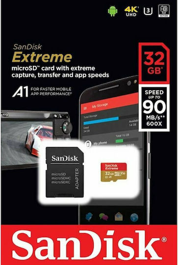 Sandisk Extreme Action microSDHC 32GB U3 V30 A1 UHS-I 100MB/s With Adapter vista 6