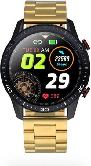 RAS20502 Smartwatch with Heart Rate Monitor (Gold)