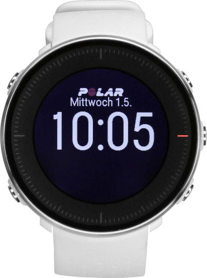Polar Vantage M M/L Stainless Steel 46mm Waterproof Smartwatch with Heart Rate Monitor (White) view 2