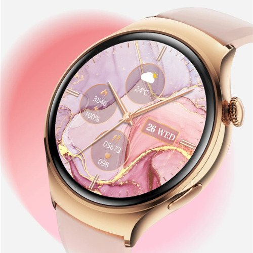 M11 Pink Smartwatch with Heart Rate Monitor (Pink) view 1