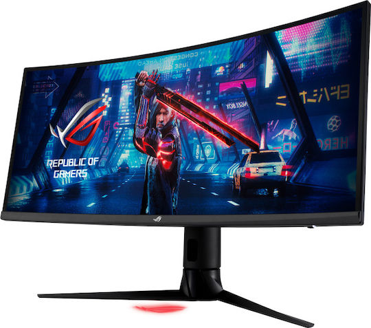 Asus ROG Strix XG349C Ultrawide IPS HDR Curved Gaming Monitor 34.1" QHD 3440x1440 180Hz with Response Time 1ms GTG vue 3
