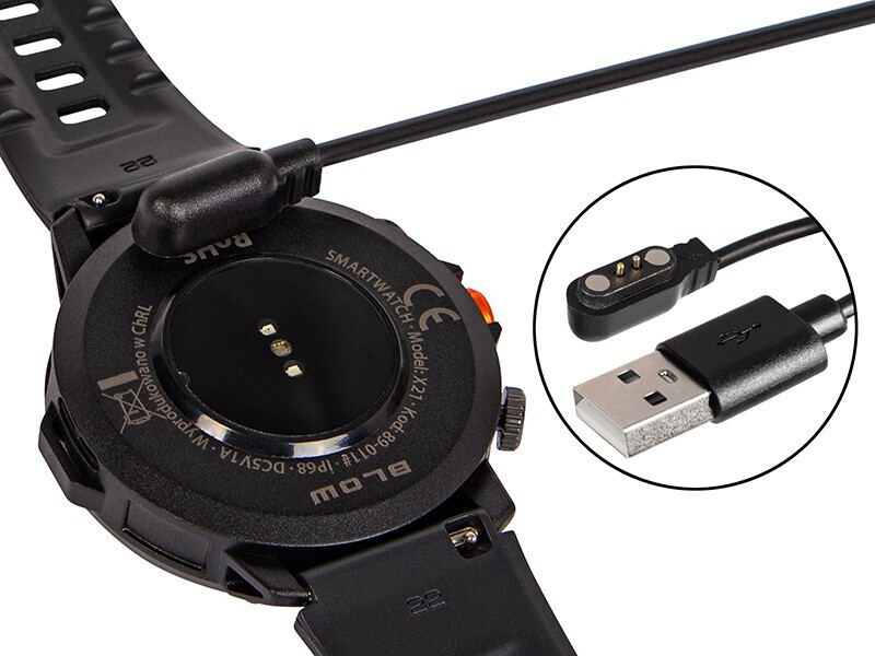 Blow X21 48mm Smartwatch with Heart Rate Monitor (Black) view 9