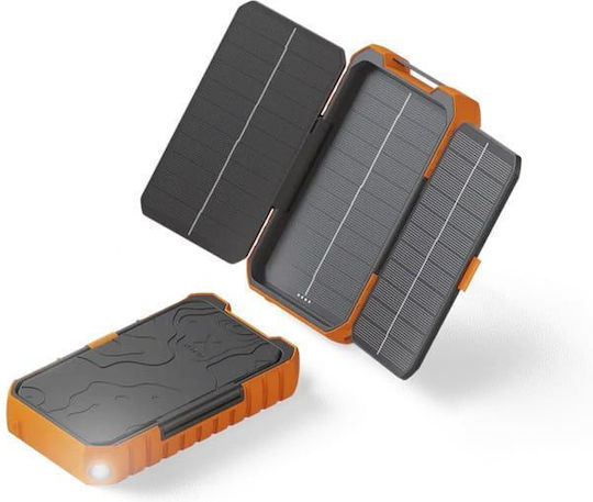 Xtorm Rugged XR203 Solar Power Bank 10000mAh 20W with USB-A Port and 2 USB-C Ports Power Delivery / Quick Charge 3.0 Orange view 7