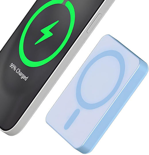 Force Power MagSafe Power Bank 5000mAh 15W with USB-C Port Blue view 3