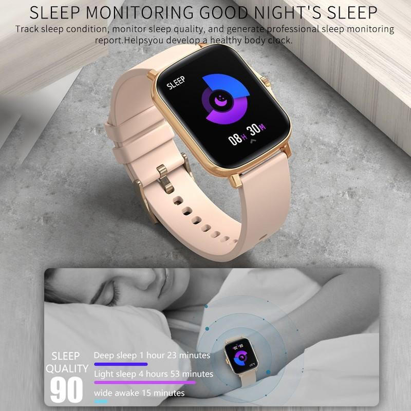 YFIT Aluminium Smartwatch with Heart Rate Monitor (Black) vue 9