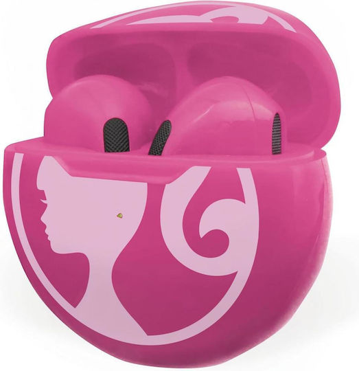 Lexibook Barbie Earbud Bluetooth Handsfree Earphones with Charging Case Pink view 1