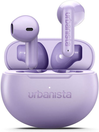 Urbanista Austin 2 Earbud Bluetooth Handsfree Earphones with Sweat Resistance and Charging Case Lavender Purple view 1