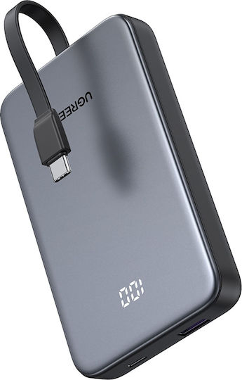 Ugreen Power Bank 10000mAh 20W with 3 USB-C Power Delivery Ports Gray