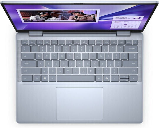 Dell Inspiron 7441 Plus 14" IPS QHD+ Touchscreen (Snapdragon-X1P-64-100/16GB/1TB SSD/W11 Pro) Ice Blue (International English Keyboard) view 4