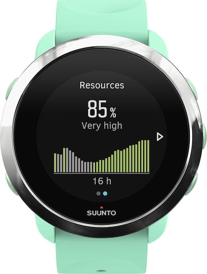 Suunto 3 Fitness Stainless Steel 43mm Waterproof Smartwatch with Heart Rate Monitor (Ocean) view 1
