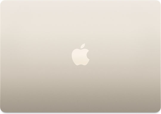 Apple MacBook Air 15" (2023) 15.3" Retina Display (M2-8‑core/8GB/256GB SSD) Starlight (International English Keyboard) vue 4