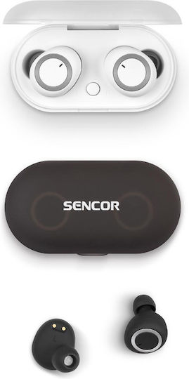 Sencor Sep 510BT In-ear Bluetooth Handsfree Earphones with Charging Case White view 4