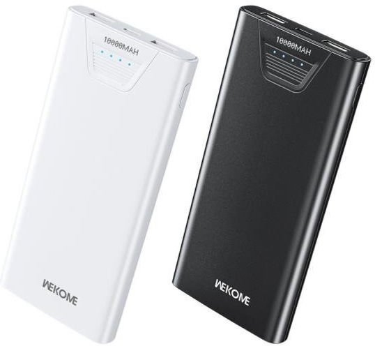 WK WP-101 Power Bank 10000mAh 12W with 2 USB-A Ports White vue 3