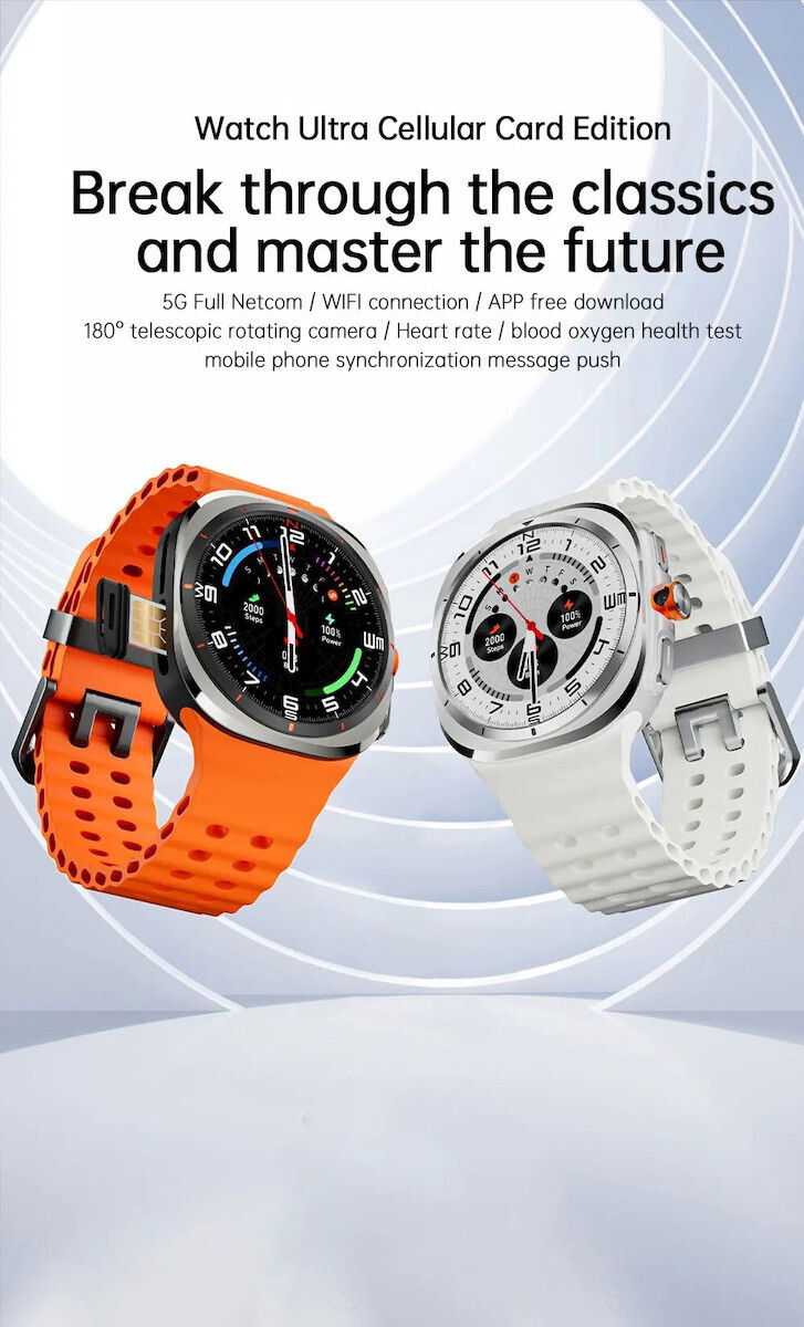 Kalobee U8 Ultra Smartwatch with Heart Rate Monitor Black view 5