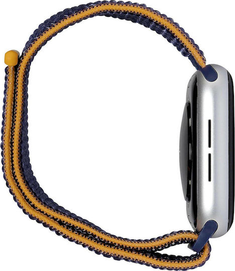 Apple Watch SE Cellular Aluminium 44mm Waterproof with eSIM and Heart Rate Monitor (Silver & Deep Navy Sport Loop) view 6