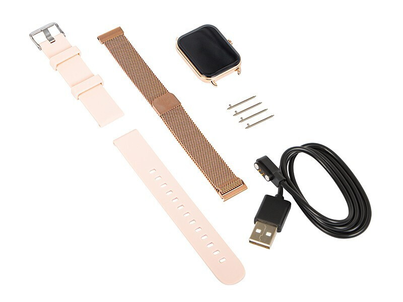 X16 Smartwatch with Heart Rate Monitor (Pink) vista 9