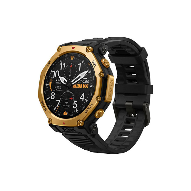Amazfit T-Rex 3 Pro Titanium 44mm Waterproof Smartwatch (Black / Gold) view 2