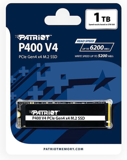 Patriot Viper P400 SSD 1TB M.2 Type with PCI Express 4.0 Connection PS5 Compatible P400VP1TBM28H view 4