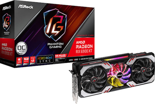 ASRock Radeon RX 6900 XT 16GB GDDR6 Phantom Gaming D OC Graphics Card