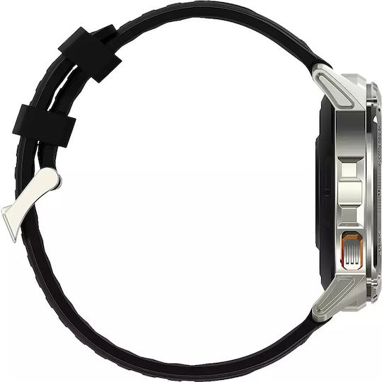 MaxCom FW110 Titan Chronos Titanium Smartwatch with SIM and Heart Rate Monitor (Silver) vue 3