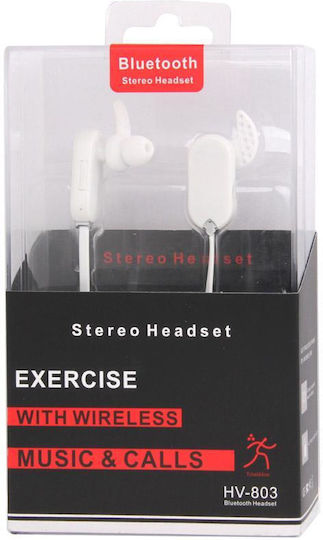 HV-803 In-ear Bluetooth Handsfree Earphones White view 4