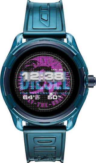 Diesel On Fadelite 45mm Smartwatch with Heart Rate Monitor (Blue)