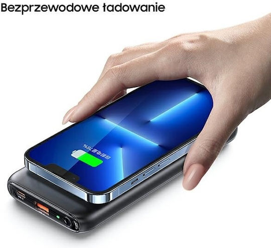 Usams PB62 MagSafe Power Bank 10000mAh 20W with USB-A Port and USB-C Port Power Delivery / Quick Charge 3.0 Blue vista 3