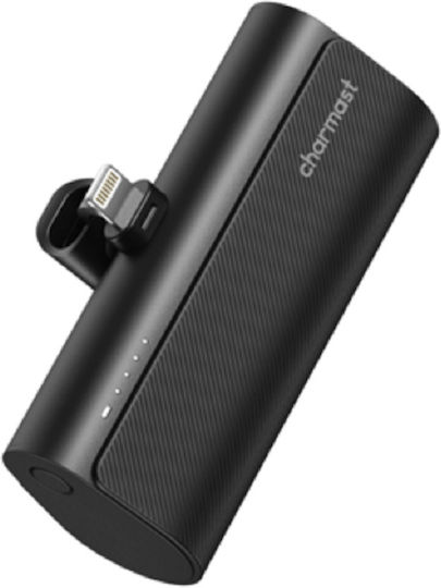 Charmast W0556P Lightning Power Bank 5000mAh 20W Black view 1