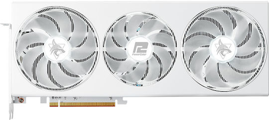 PowerColor Radeon RX 7800 XT 16GB GDDR6 Hellhound White Graphics Card vue 2