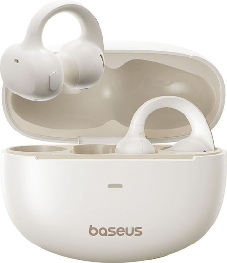 Baseus Bowie MC1 Open Ear Bluetooth Handsfree Earphones with Sweat Resistance and Charging Case White view 3