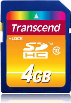 Transcend SDHC 4GB Class 10 20MB/s With Adapter