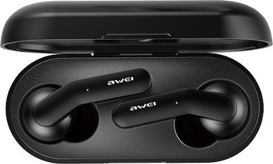 Awei T10C In-ear Bluetooth Handsfree Earphones with Sweat Resistance and Charging Case Black