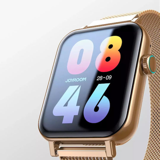 Joyroom JR-FT5 Smartwatch with Heart Rate Monitor (Gold) view 2