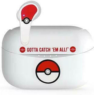 OTL Pokémon Poké ball In-ear Bluetooth Handsfree Earphones with Charging Case White