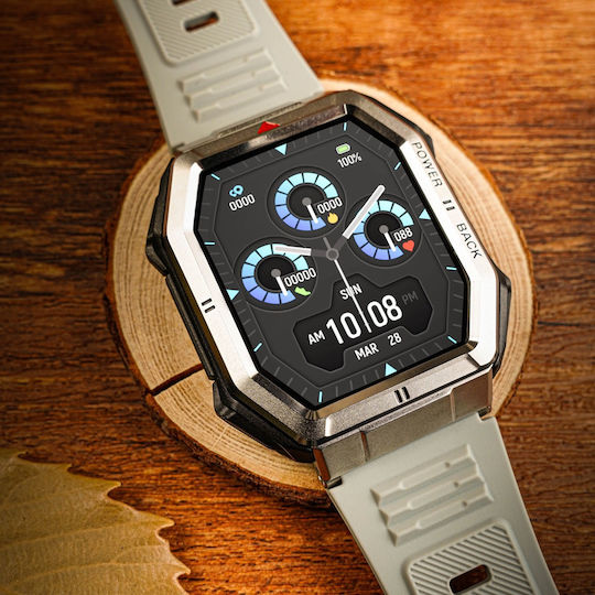 NO.1 Dt108 Smartwatch with Heart Rate Monitor (Black) vue 6