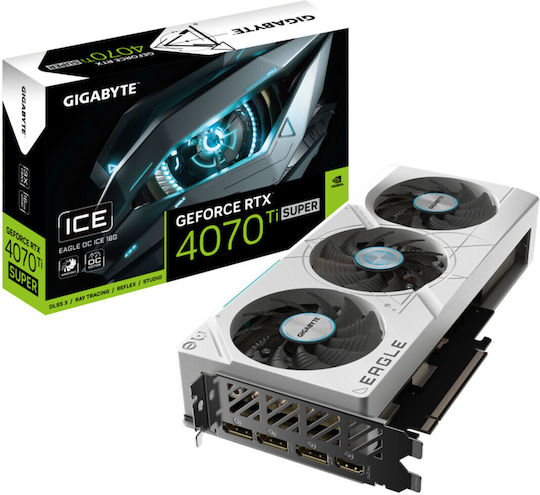 Gigabyte GeForce RTX 4070 Ti Super 16GB GDDR6X Eagle OC ICE Graphics Card view 1