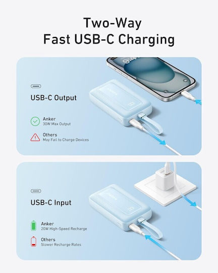 Anker Zolo Power Bank 20000mAh 30W with USB-C Port Black view 6