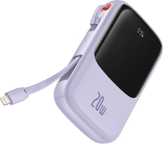 Baseus Qpow Pro Power Bank 20000mAh 20W with USB-C Port Purple