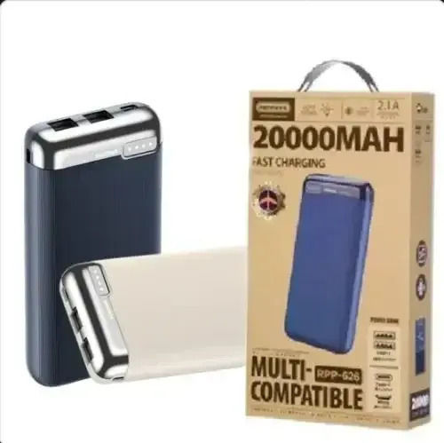 Remax RPP-626 Power Bank 20000mAh 18W with 2 USB-A Ports Blue view 3