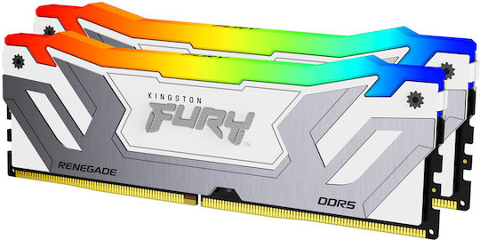 Kingston Fury Renegade RGB 48GB DDR5 RAM with 2 Modules (2x24GB) and 8400 Speed for Desktop (KF584CU40RSAK2-48) vue 3