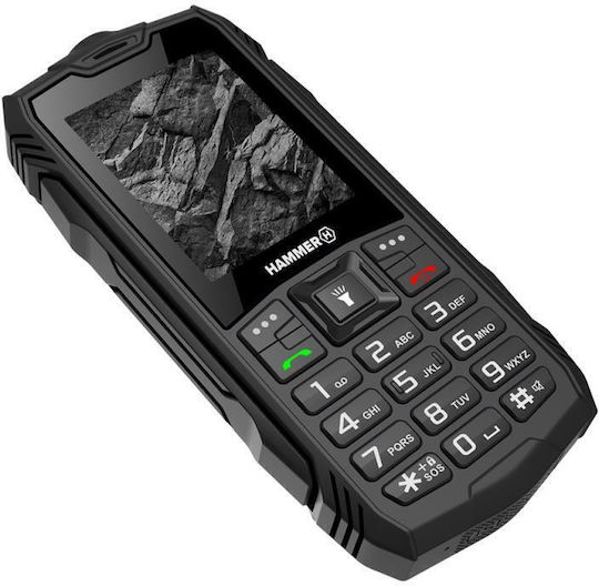 Hammer Rock Dual SIM (32GB) Mobile with Buttons Black view 4