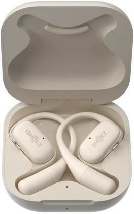 Aftershokz Openfit Open Ear Bluetooth Handsfree Earphones with Sweat Resistance and Charging Case White vista 2
