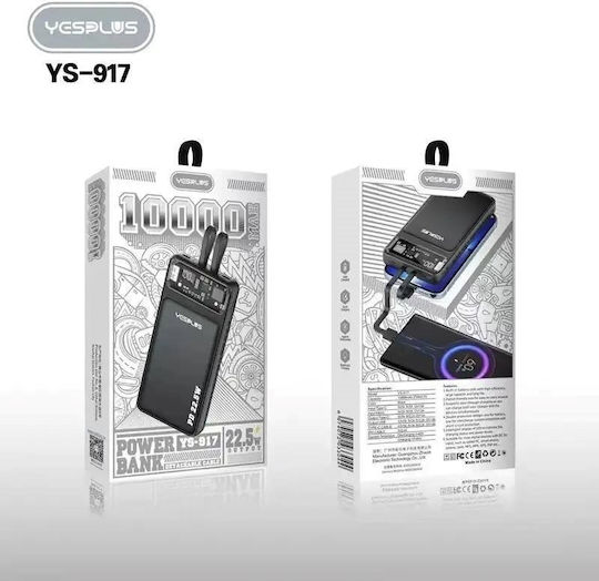 Yesplus YS-917 Power Bank 10000mAh 22.5W Black view 1