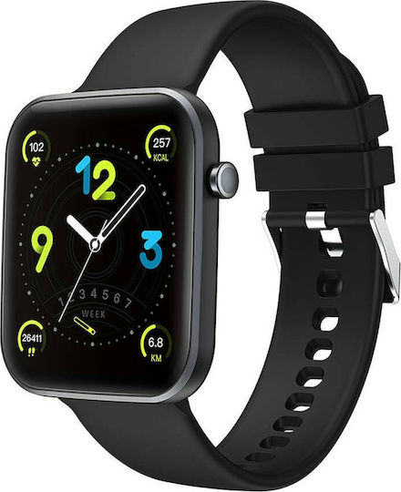 Colmi P15 Smartwatch with Heart Rate Monitor (Black)