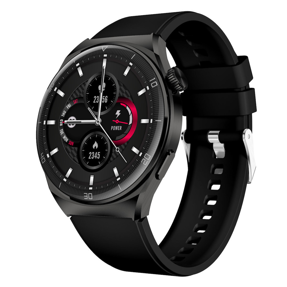 Aurafit Am05 Smartwatch (Black) view 1