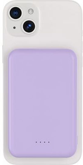 BigBen Connected MagSafe Power Bank 5000mAh 10W with USB-A Port and USB-C Port Purple view 2