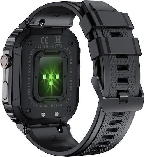 Denver SW-181 Smartwatch with Heart Rate Monitor (Black) vue 2