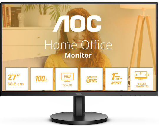 AOC 27B3HMA2 VA Monitor 27" FHD 1920x1080 with Response Time 4ms GTG view 3